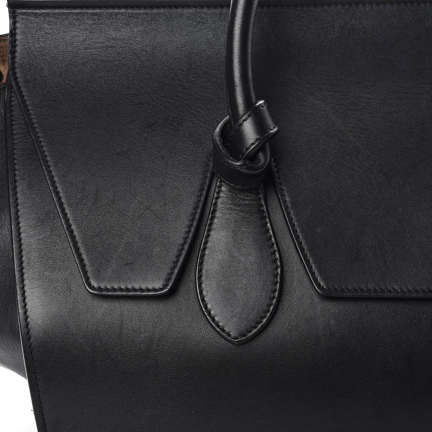 Celine Smooth Calfskin Large Tie Knot Tote Black 15 of 25