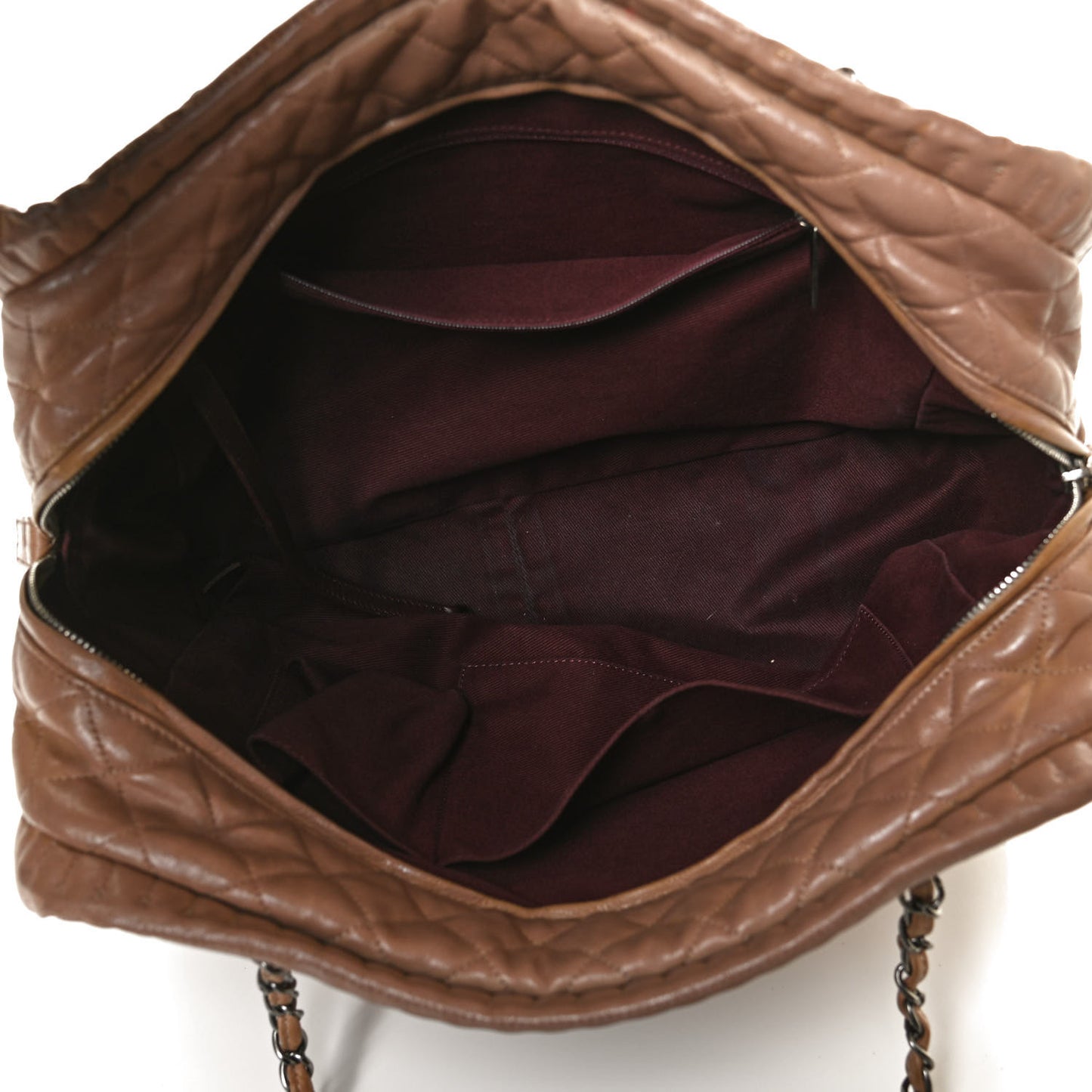 Calfskin Quilted Istanbul Shoulder Bag Beige