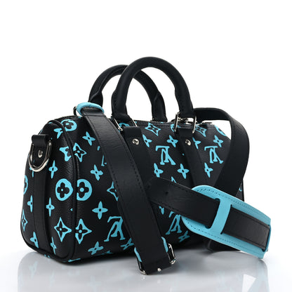 Louis Vuitton Monogram Playground Keepall Bandouliere 25 Black 3 of 8