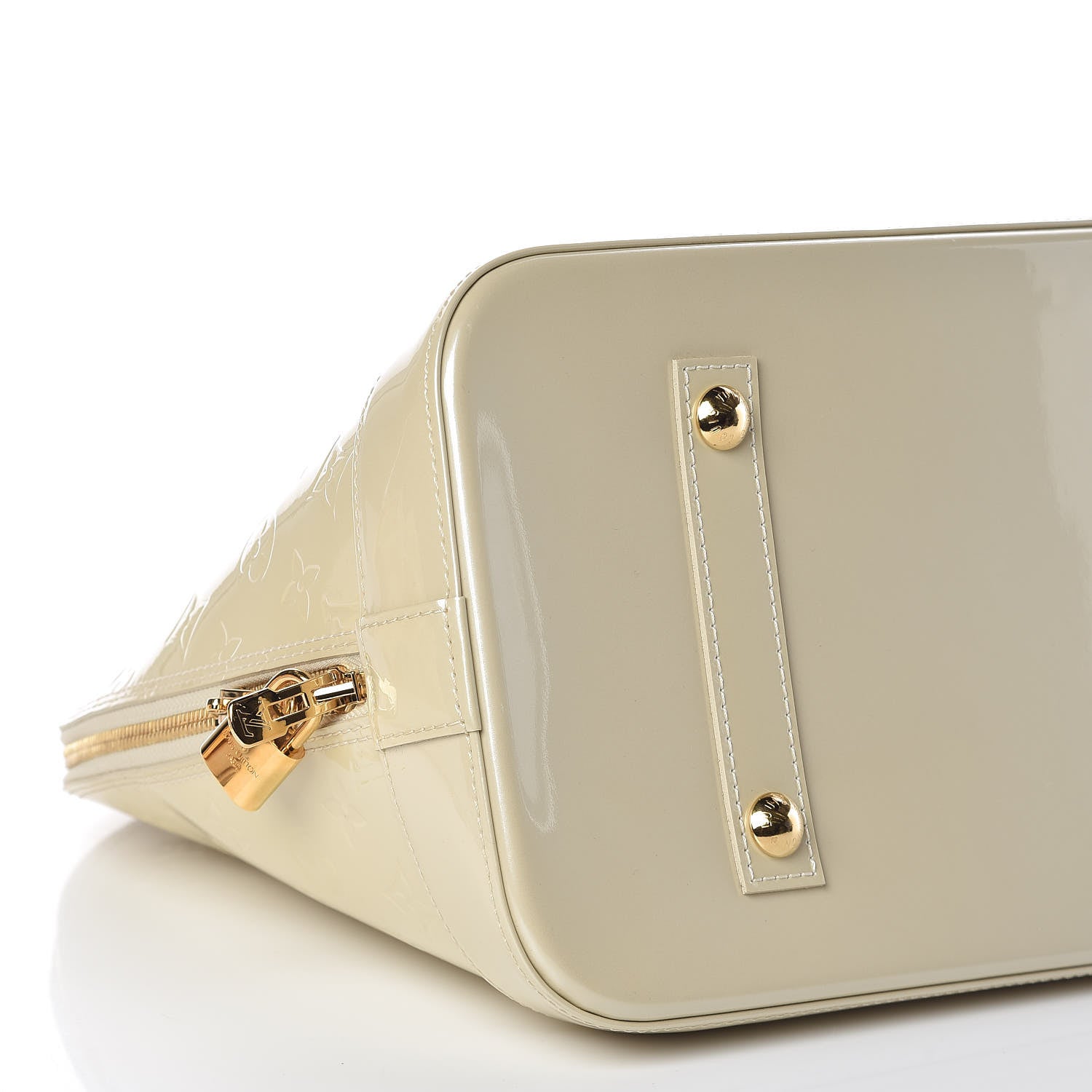 Louis Vuitton Vernis Alma MM Blanc Corail 8 of 9