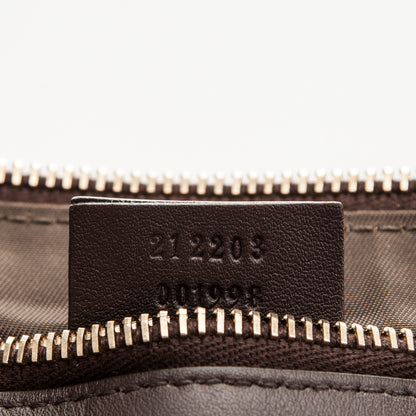 Gucci Guccissima Signature New Britt Wristlet Chocolate 7 of 8