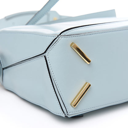 Loewe Calfskin Small Puzzle Bag Aqua 10 of 12