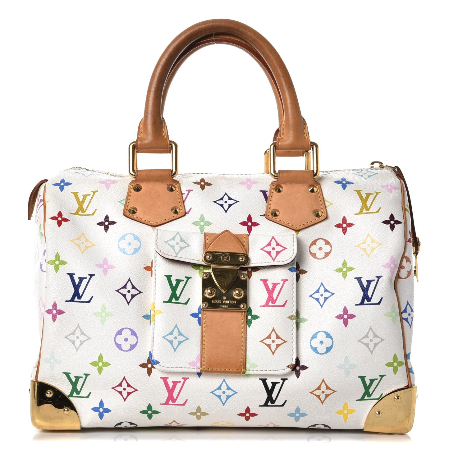 Monogram Multicolor Speedy 30 White