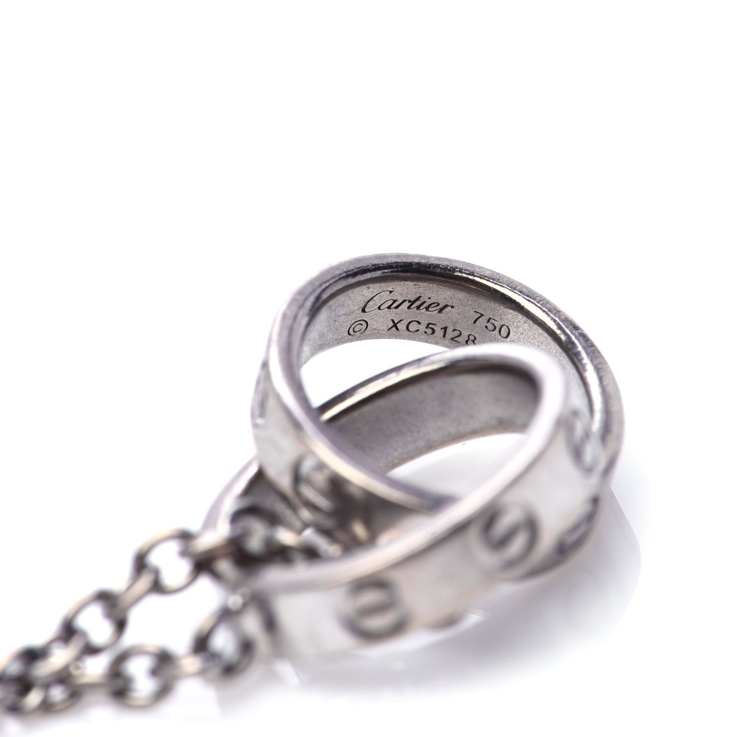 18K White Gold Interlocking LOVE Bracelet