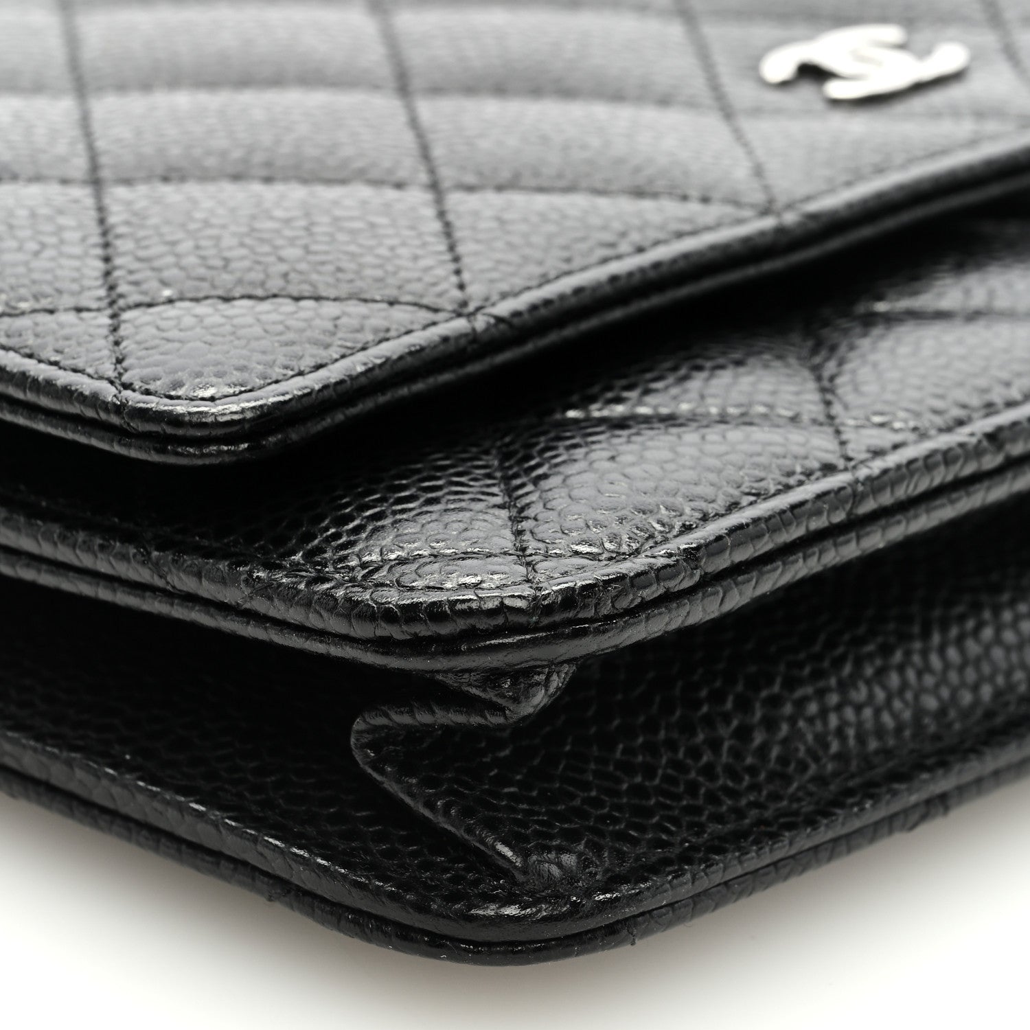 Chanel Caviar Quilted Wallet on Chain WOC Black 7 of 9