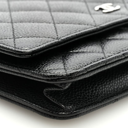 Chanel Caviar Quilted Wallet on Chain WOC Black 7 of 9
