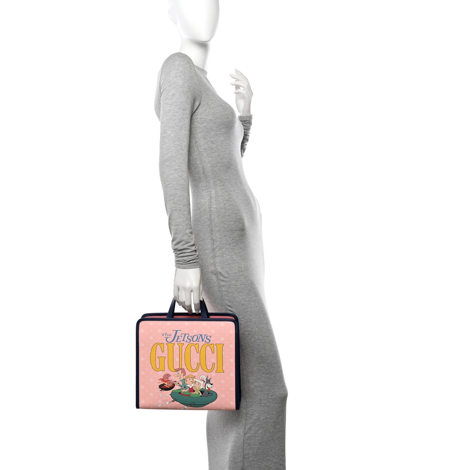 Gucci Coated Canvas The Jetsons Childrens Tote Pink Multicolor