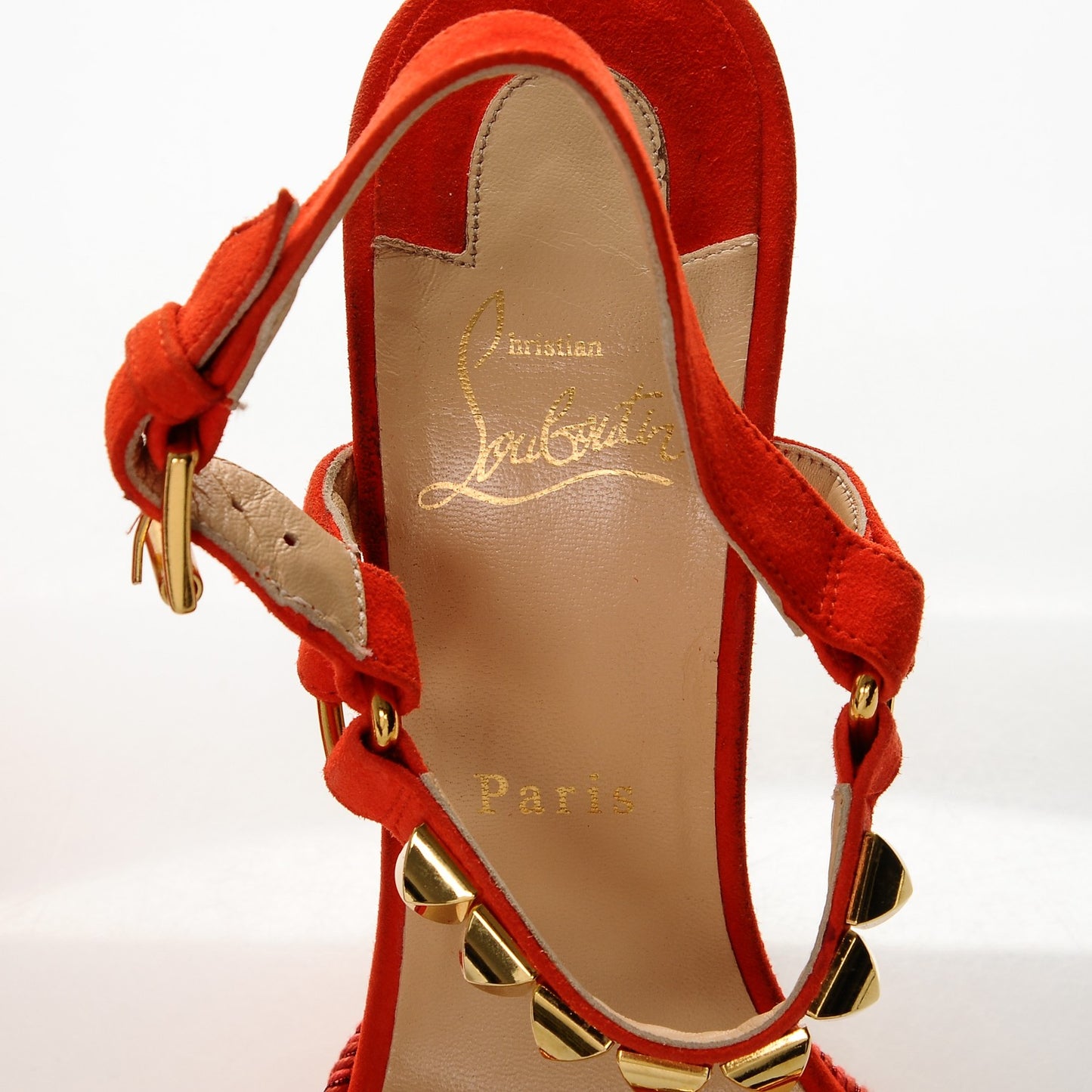 Suede Cataclou 140 Wedge Sandals 39 Capucine Gold