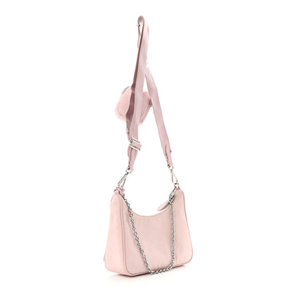 Prada Nylon Re-Edition 2005 Shoulder Bag Alabastro 3 of 14