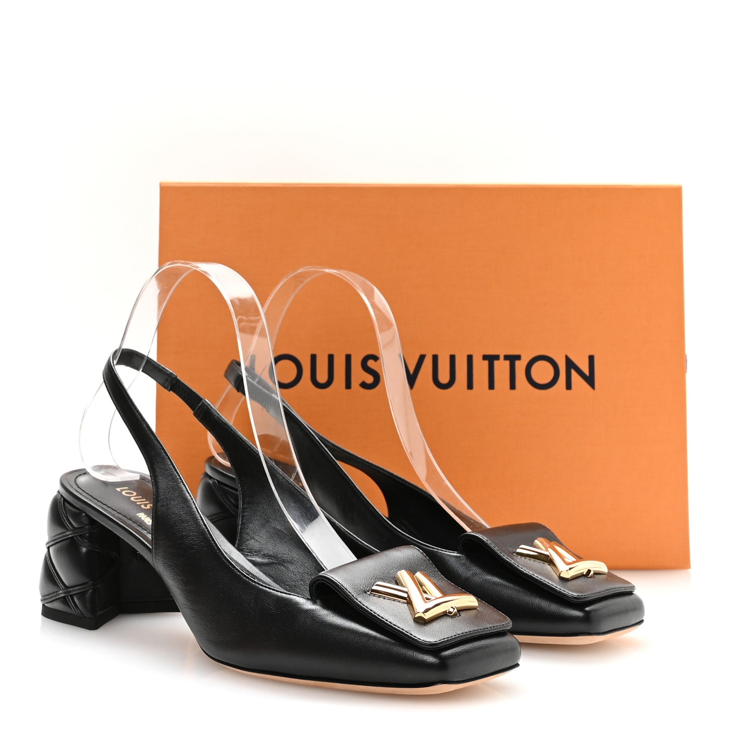 Lambskin Shake Slingback Pumps 39 Black