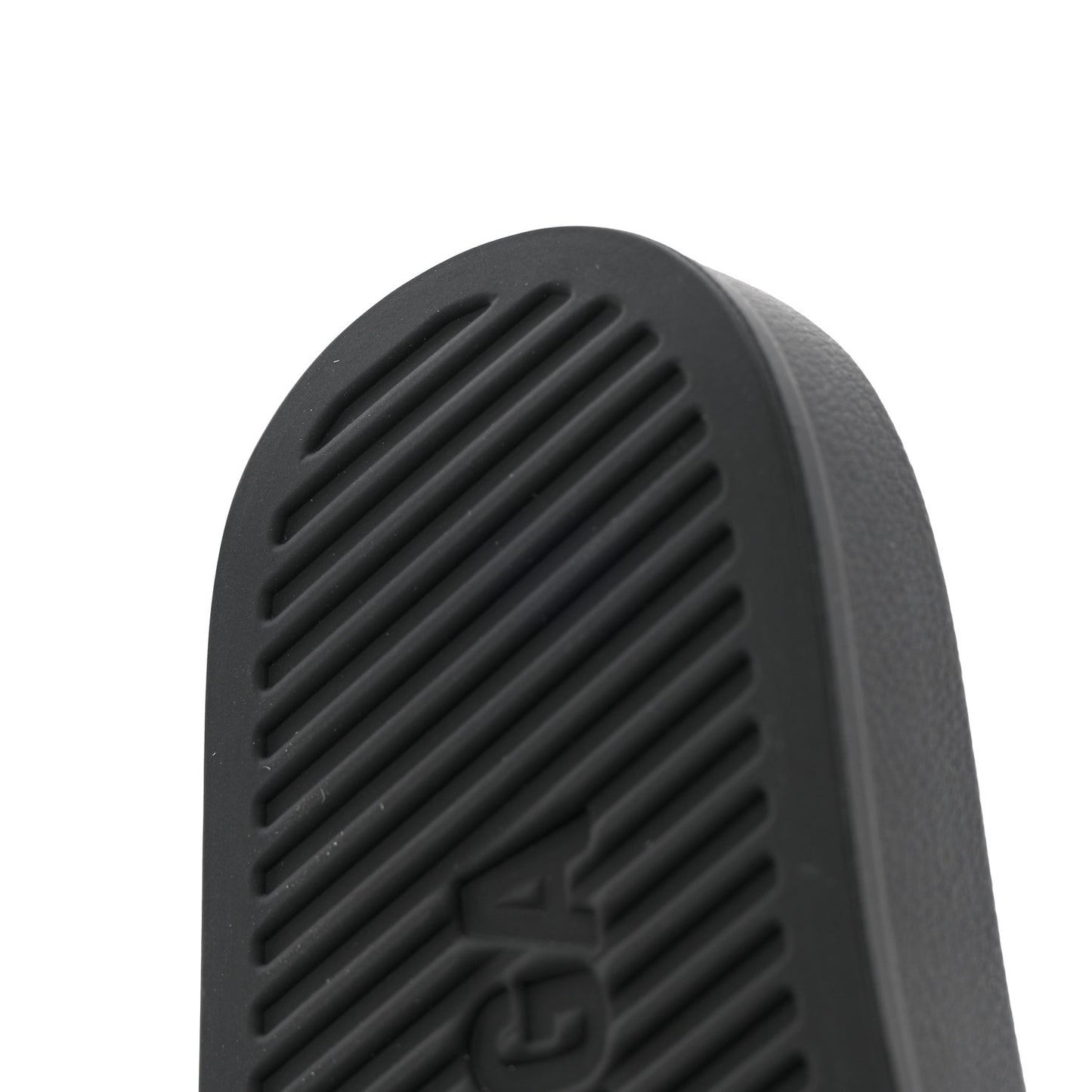 Rubber Womens Logo Pool Slide Sandals 37 Black