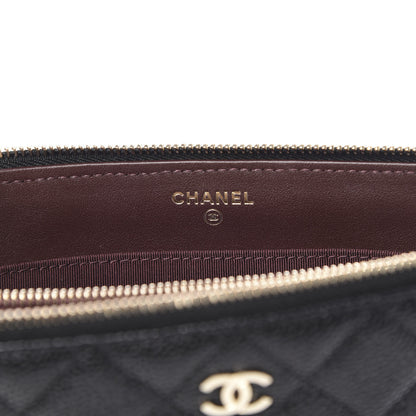 Chanel Caviar Quilted Small Zipped Pouch Black 6 of 9