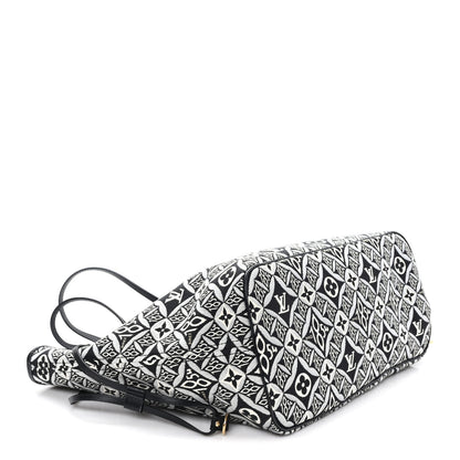 Louis Vuitton Jacquard Since 1854 Neverfull MM Grey 4 of 10
