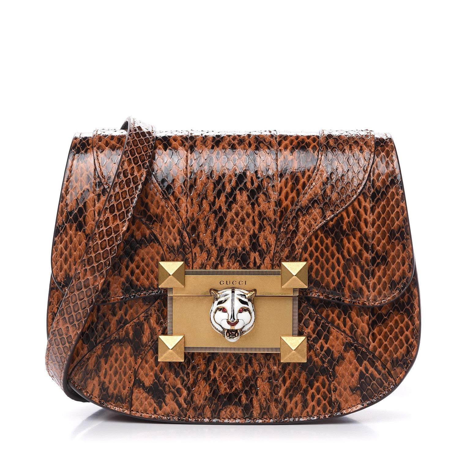 Gucci Elaphe Radiata Crystal Small Osiride Shoulder Bag Bright Cuir Ruby 1 of 12