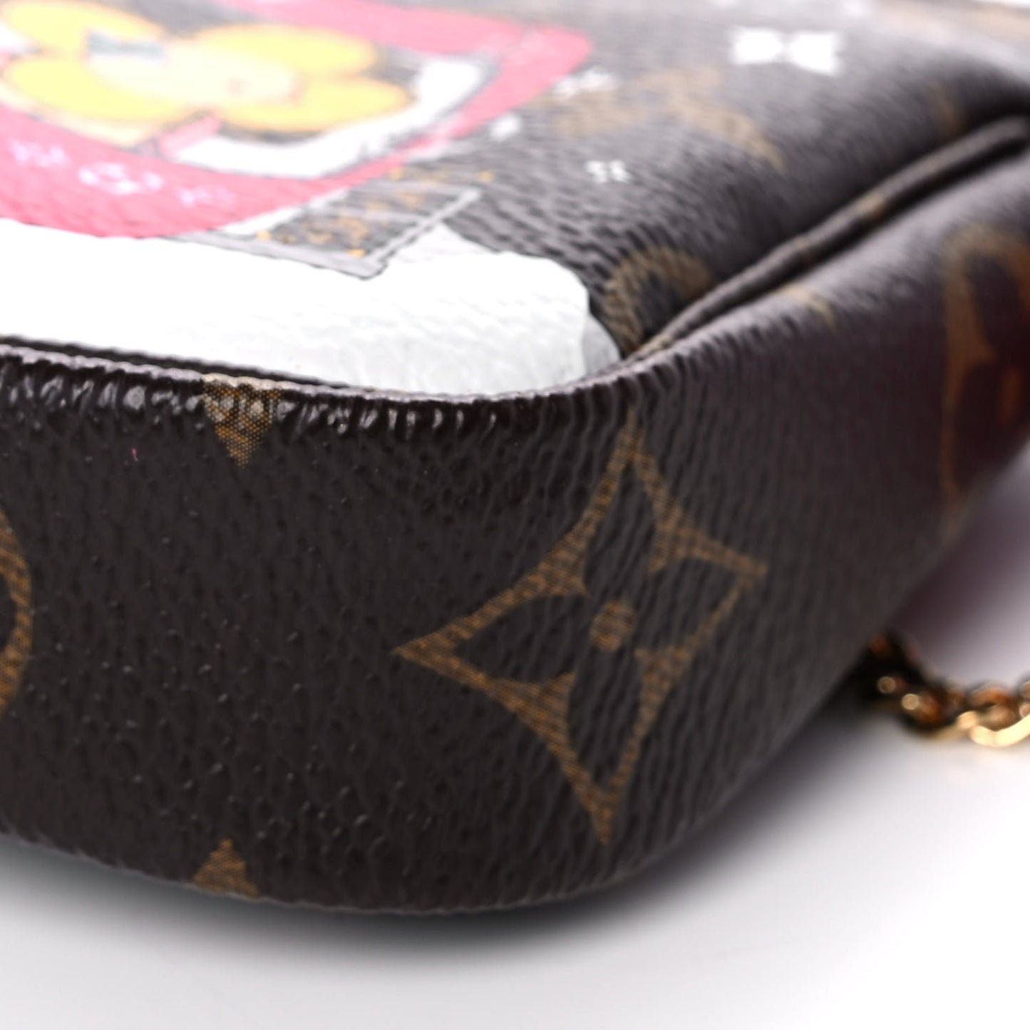 Monogram 2019 Christmas Animation Mini Courchevel Pochette Accessories Fuchsia