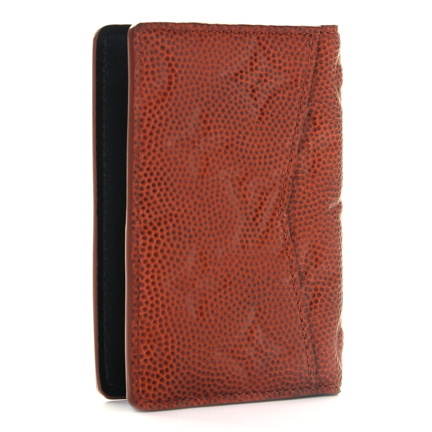 X NBA Grained Calfskin Monogram Pocket Organizer Brick Orange