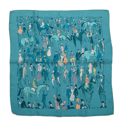 Hermes Silk Paddock Pocket Square 1 of 6