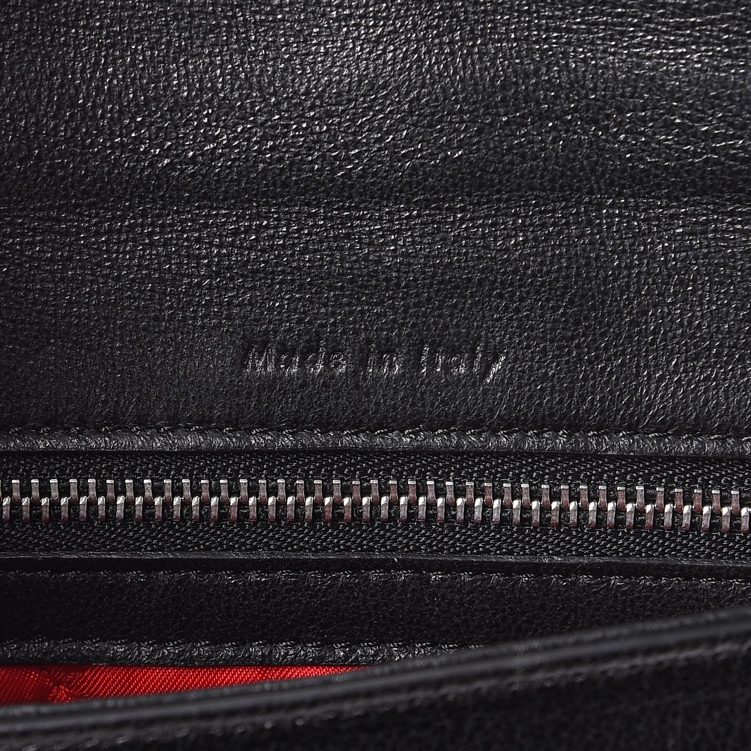 Celine Shiny Textured Calfskin Small Trotteur Black 7 of 8