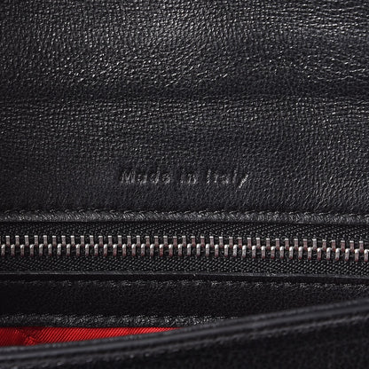 Celine Shiny Textured Calfskin Small Trotteur Black 7 of 8
