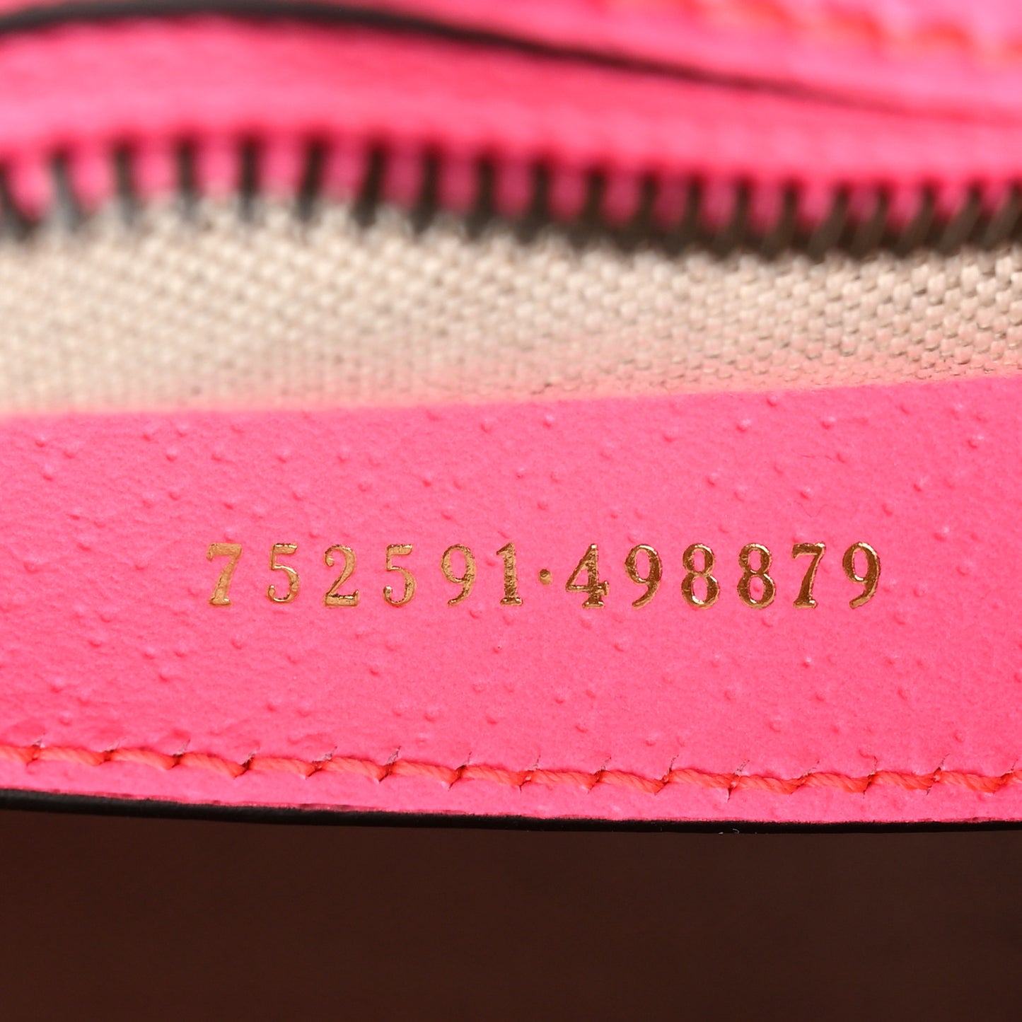 GG Supreme Monogram Textured Dollar Calfskin Web Ophidia Small Crossbody Bag Beige Ebony Fuchsia