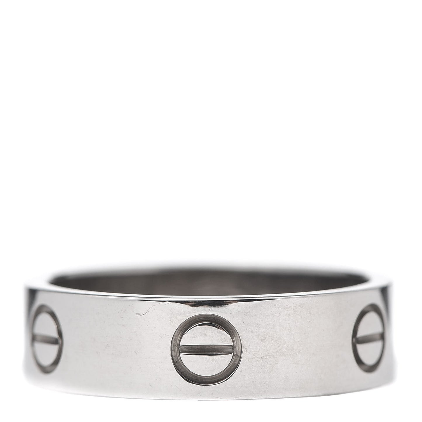 18K White Gold 5.5mm LOVE Ring 61 9.5