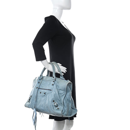 Balenciaga Agneau Classic Hardware Work Sky Blue 2 of 16