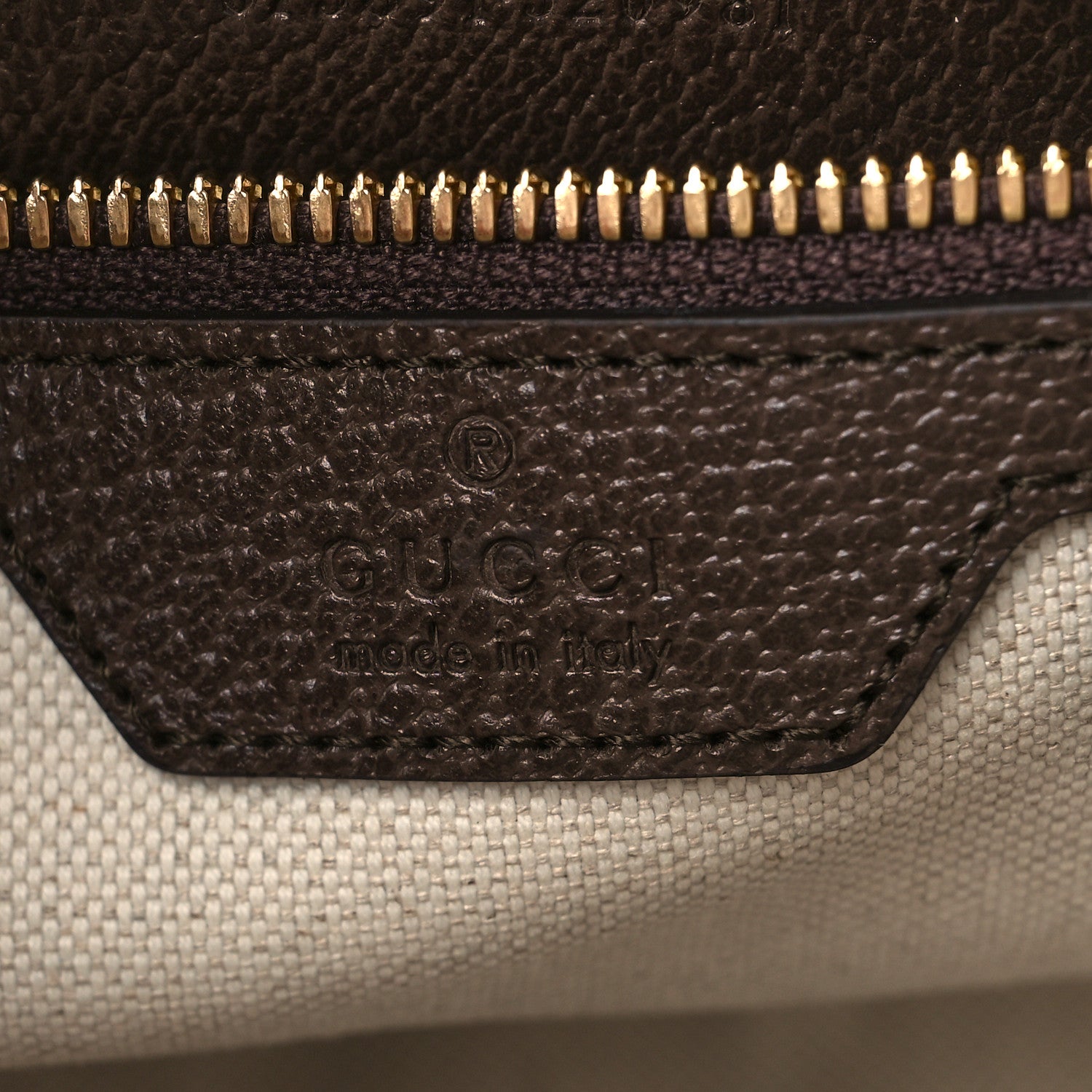 Gucci Monogram Jumbo GG Textured Dollar Calfskin Web Messenger Shoulder Bag Camel Ebony New Acero 6 of 9