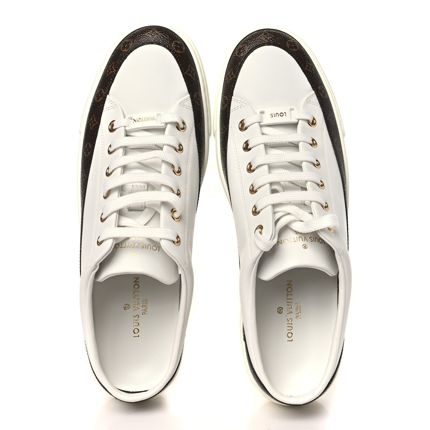 Louis Vuitton Monogram Womens Stellar Open Back Sneakers 39 White 6 of 9