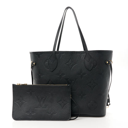 Louis Vuitton Empreinte Monogram Giant Neverfull MM Black 3 of 11