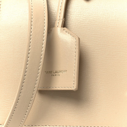Saint Laurent Smooth Calfskin Medium Monogram Sunset Satchel Satchel Avorio 9 of 13