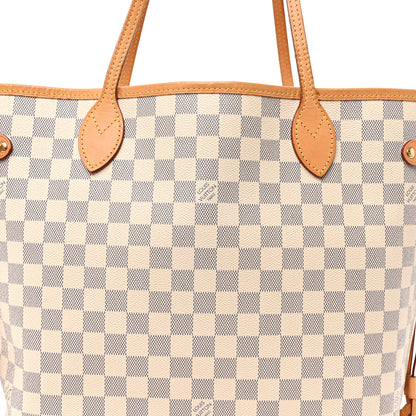 Louis Vuitton Damier Azur Neo Neverfull MM Rose Ballerine 8 of 11