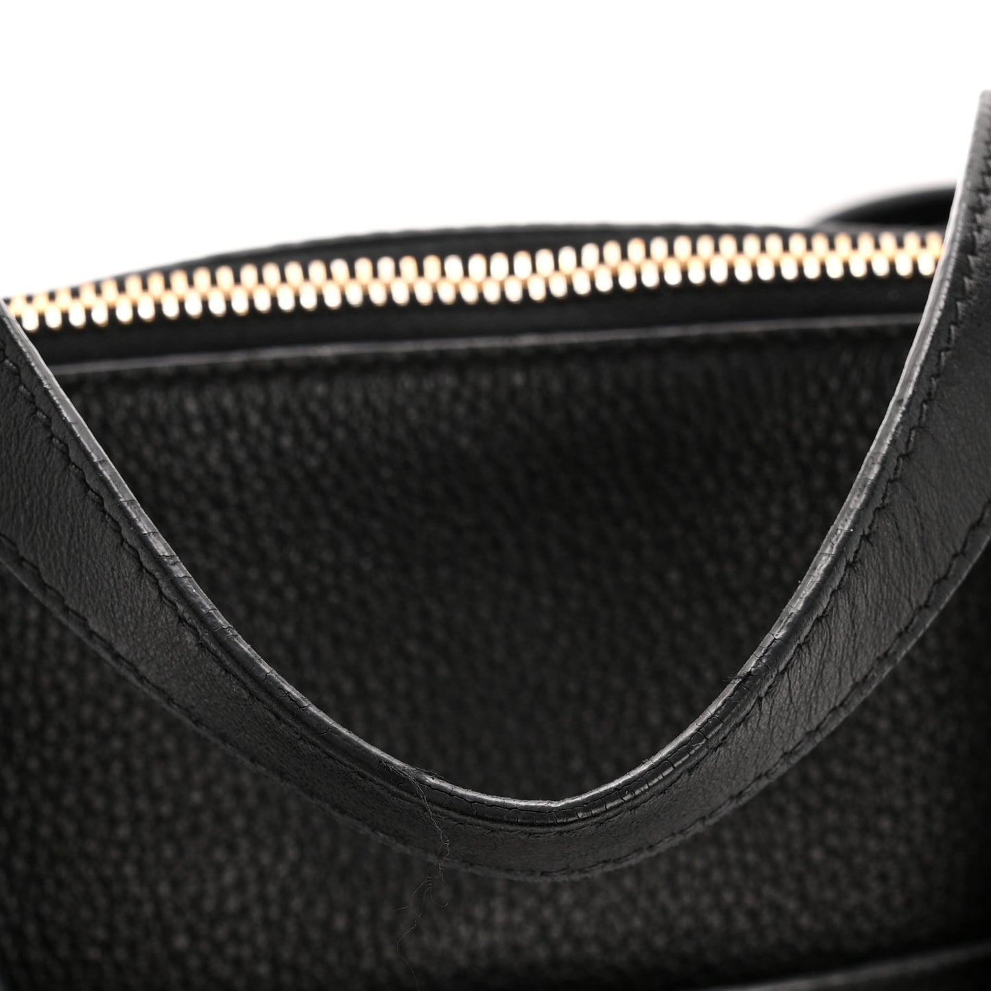 Vitello Daino Pocket Small Tote Black