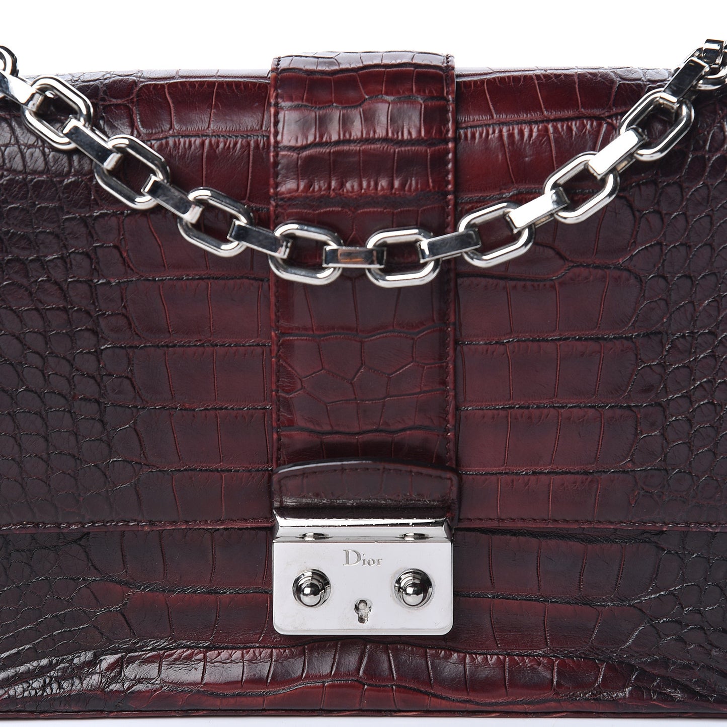 Crocodile Ombre Medium Miss Dior Flap