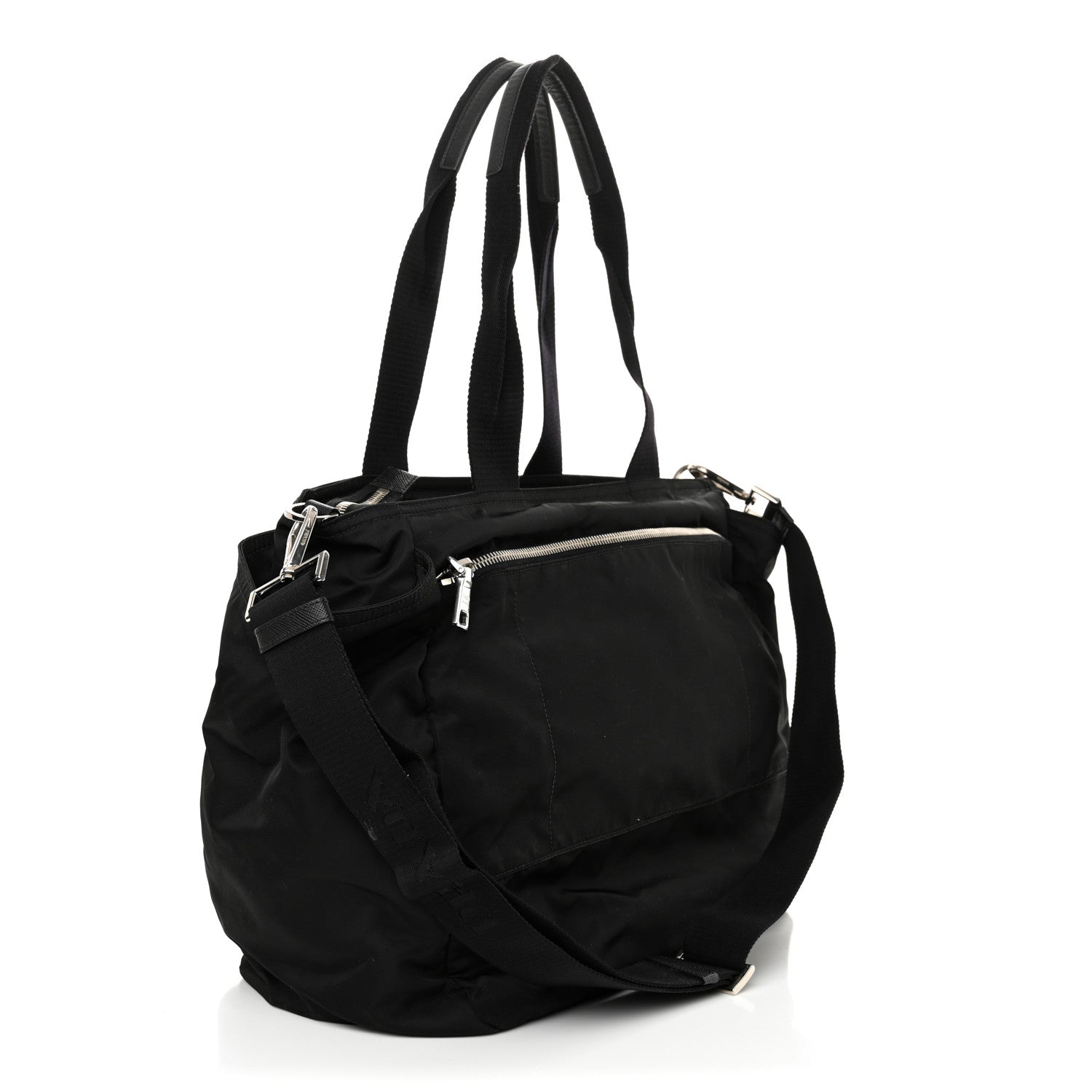 Prada Tessuto Nylon Diaper Bag Black 3 of 10