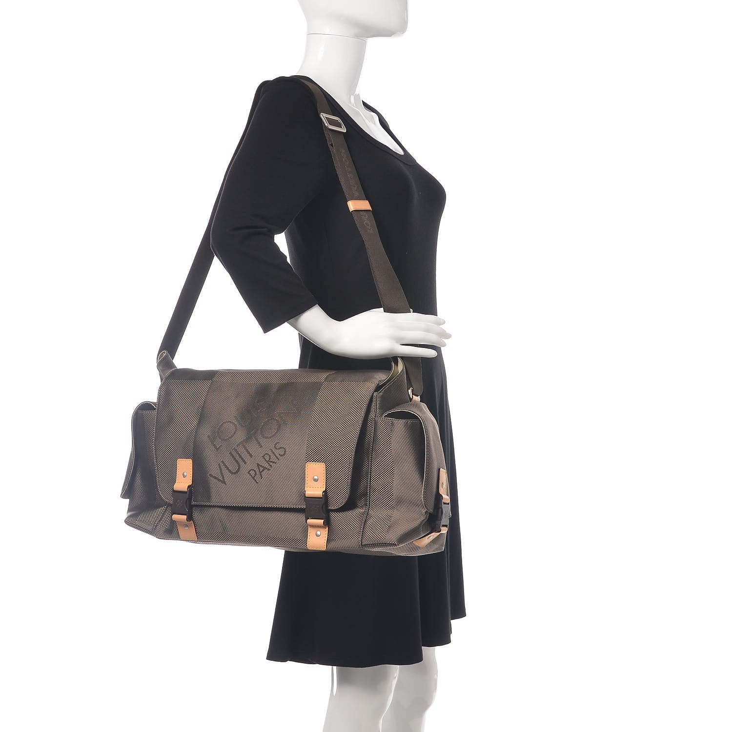 Louis Vuitton Damier Geant Belier Messenger Bag Terre 2 of 10