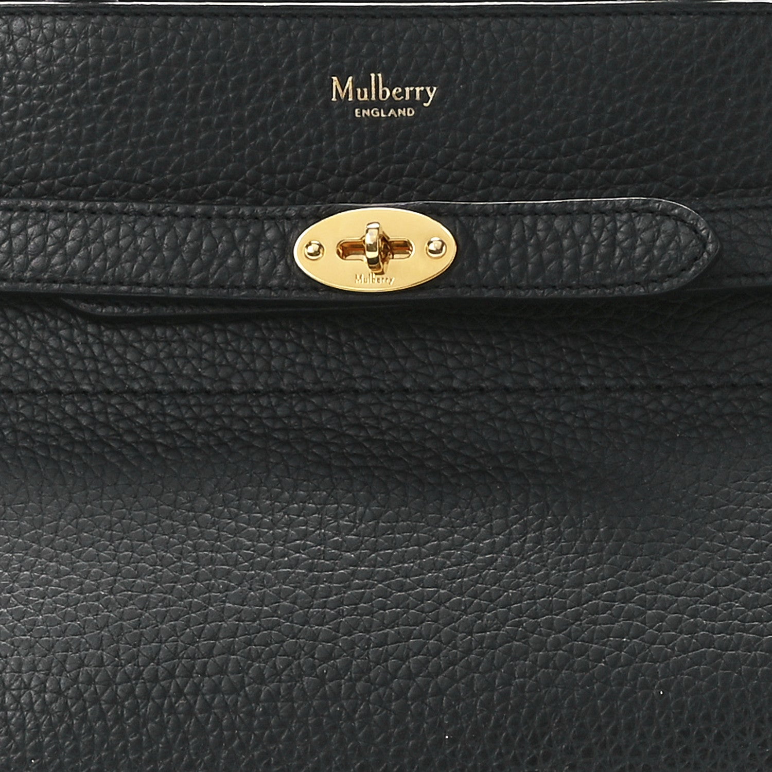 Mulberry Heavy Grain Belted Bayswater Tote Black 7 of 10