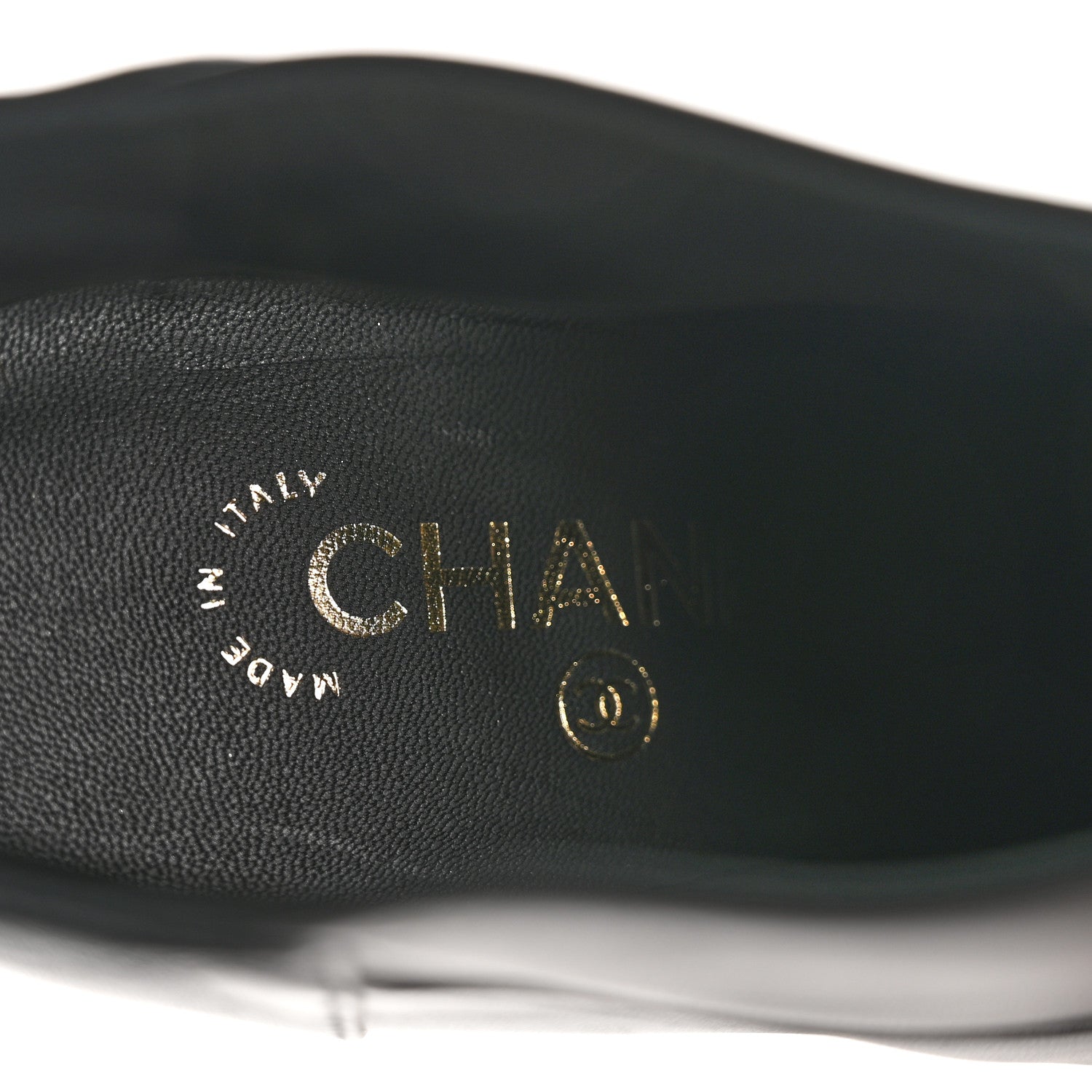 Chanel Patent Lambskin CC Cap Toe Ankle Booties 39 Black 6 of 9