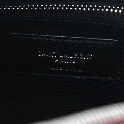 Saint Laurent Calfskin Y Quilted Monogram Small Loulou Bowling Bag Rouge Legion 6 of 9