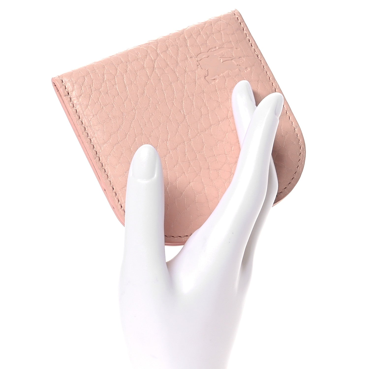 Burberry Grainy Calfskin Chess Card Case Blush 2 of 8