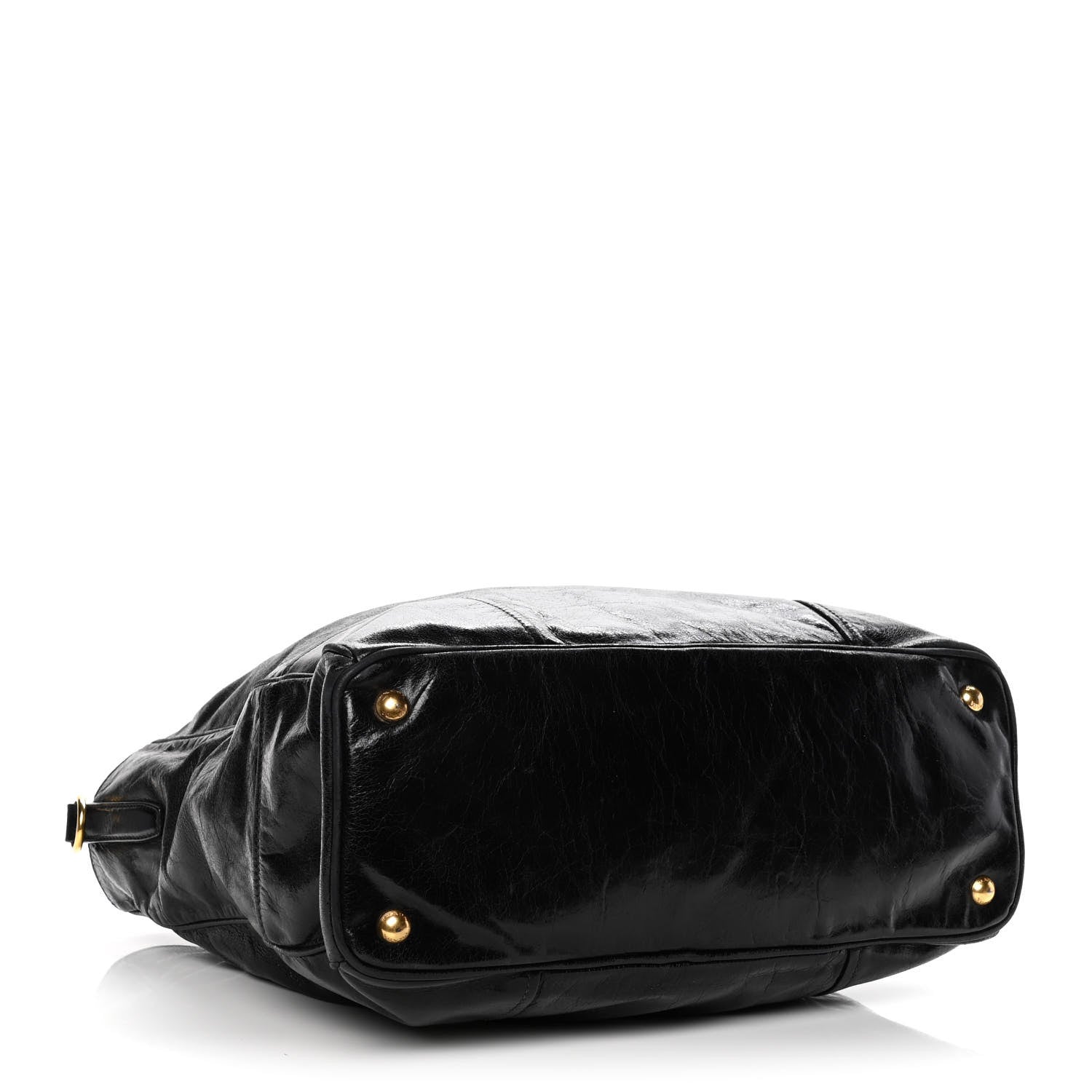 Prada Vitello Shine Tote Black 4 of 17