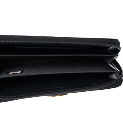 Chanel Caviar Quilted Small Boy Zip Around Wallet Black 4 of 8