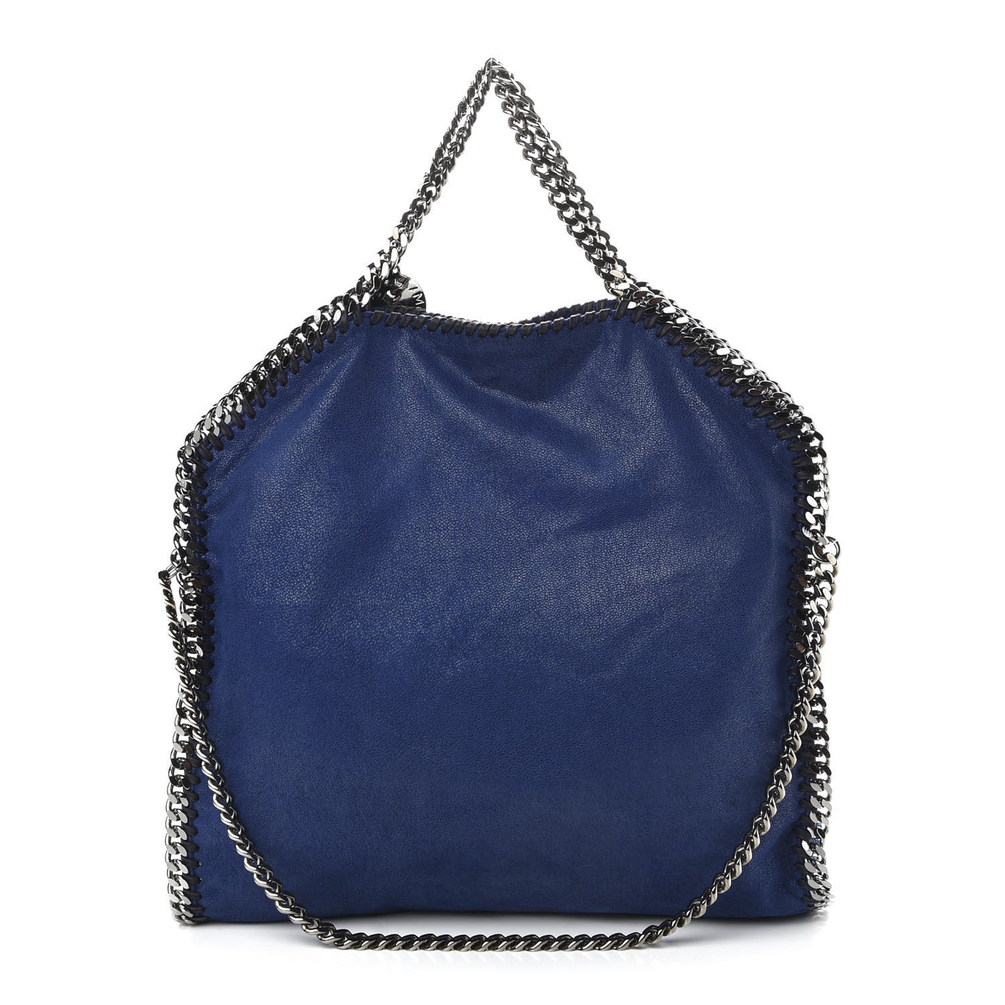 Shaggy Deer Falabella Fold Over Tote Blue