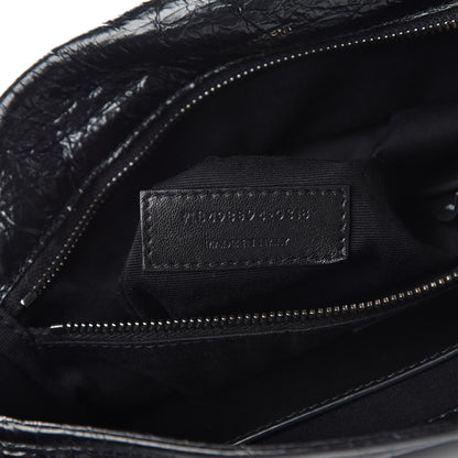 Saint Laurent Crinkled Calfskin Matelasse Monogram Medium Niki Chain Satchel Black 8 of 11