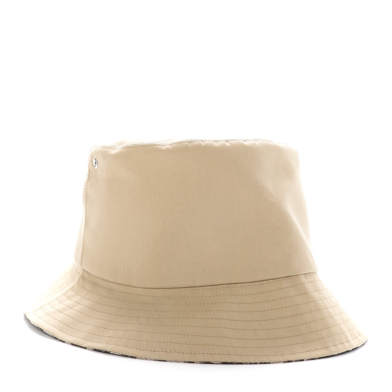 Christian Dior Polyester Cotton Oblique Teddy-D Brim Bucket Hat 57 Beige 6 of 7