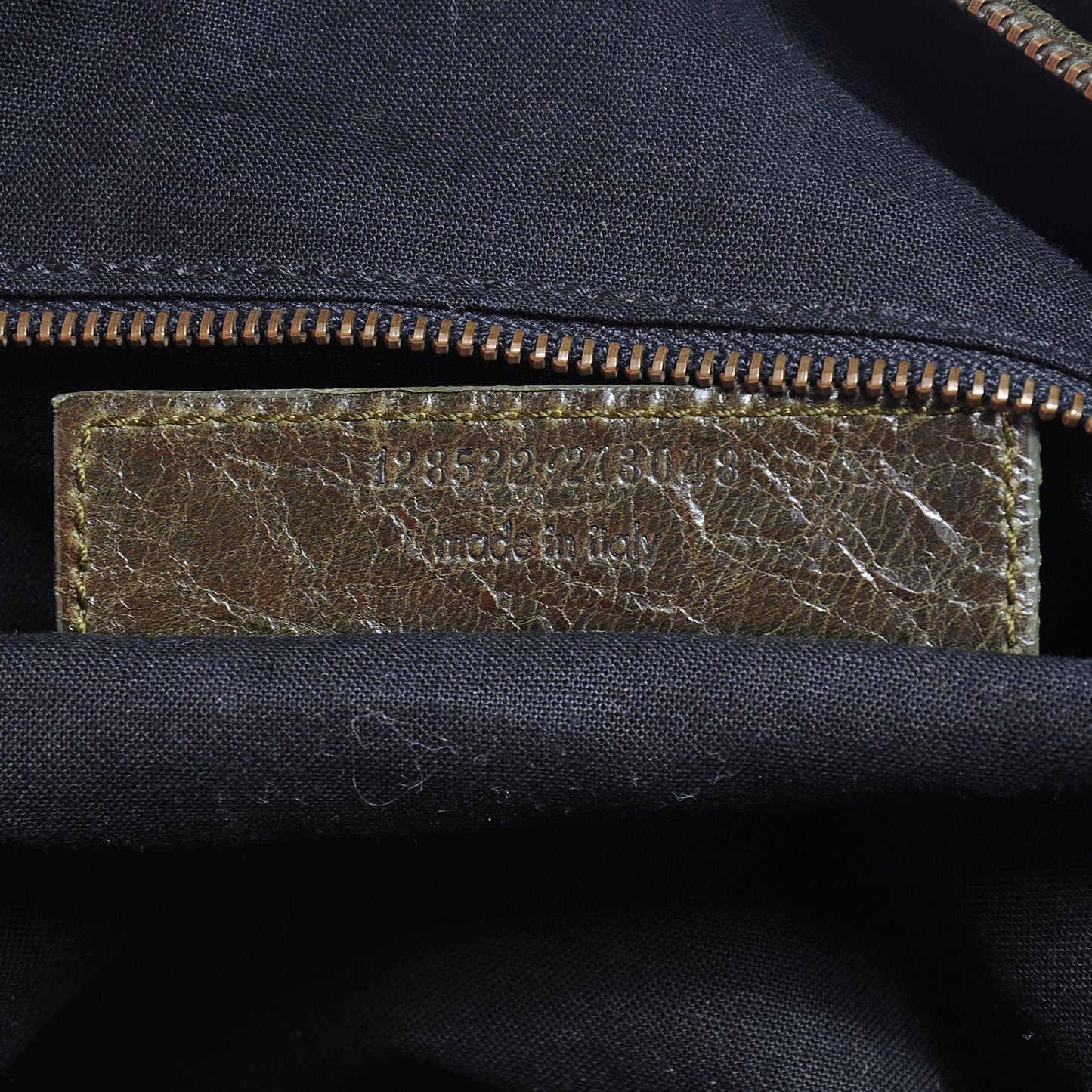 Chevre Classic Hardware Purse Olive Brown