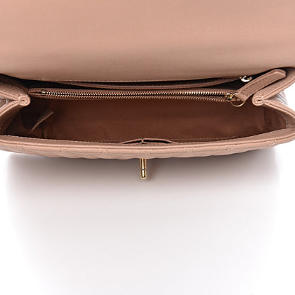 Chanel Caviar Quilted Small Coco Handle Flap Light Beige 5 of 10