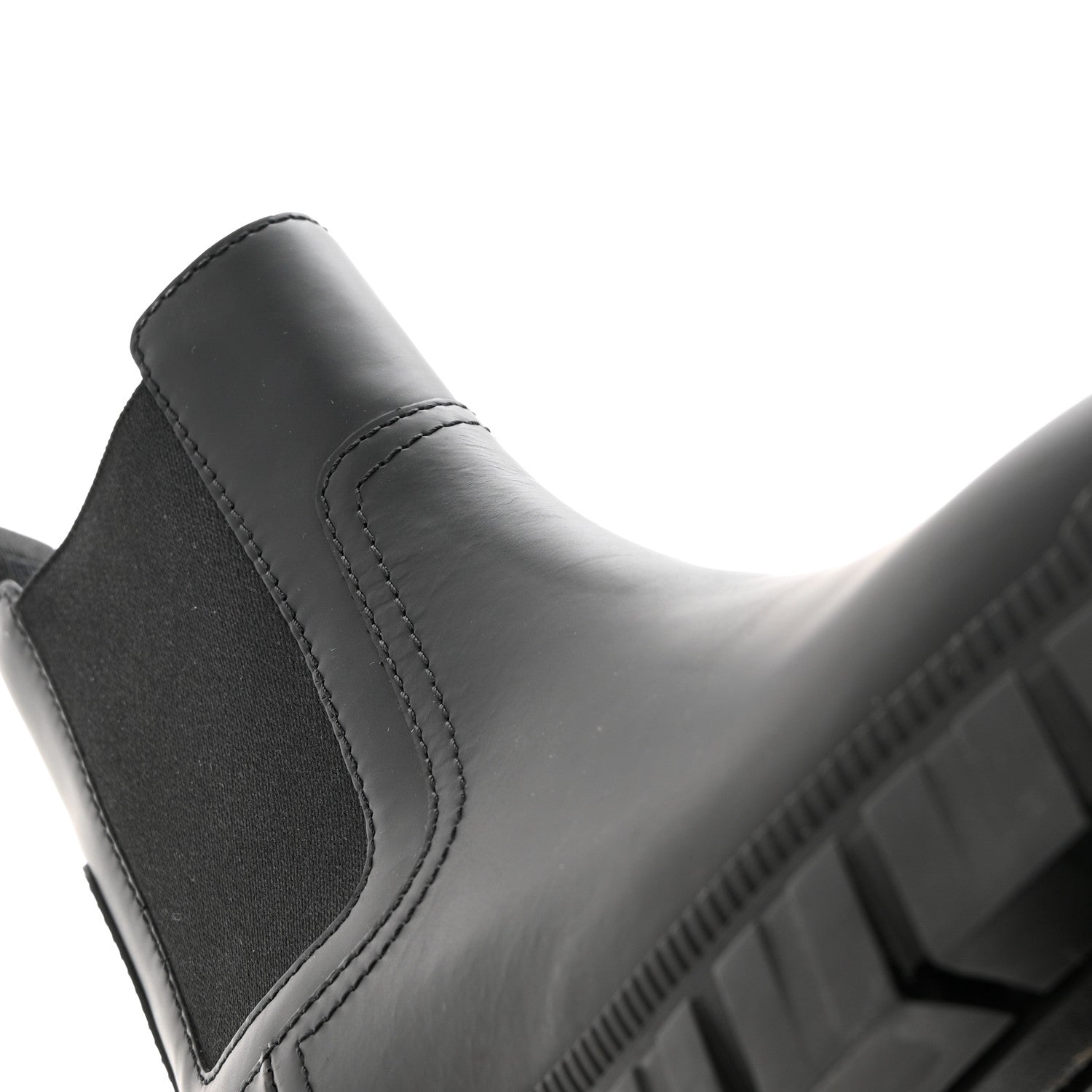 Fendi Calfskin Rubber Fendi Force Chelsea Boots 36.5 Black 11 of 11