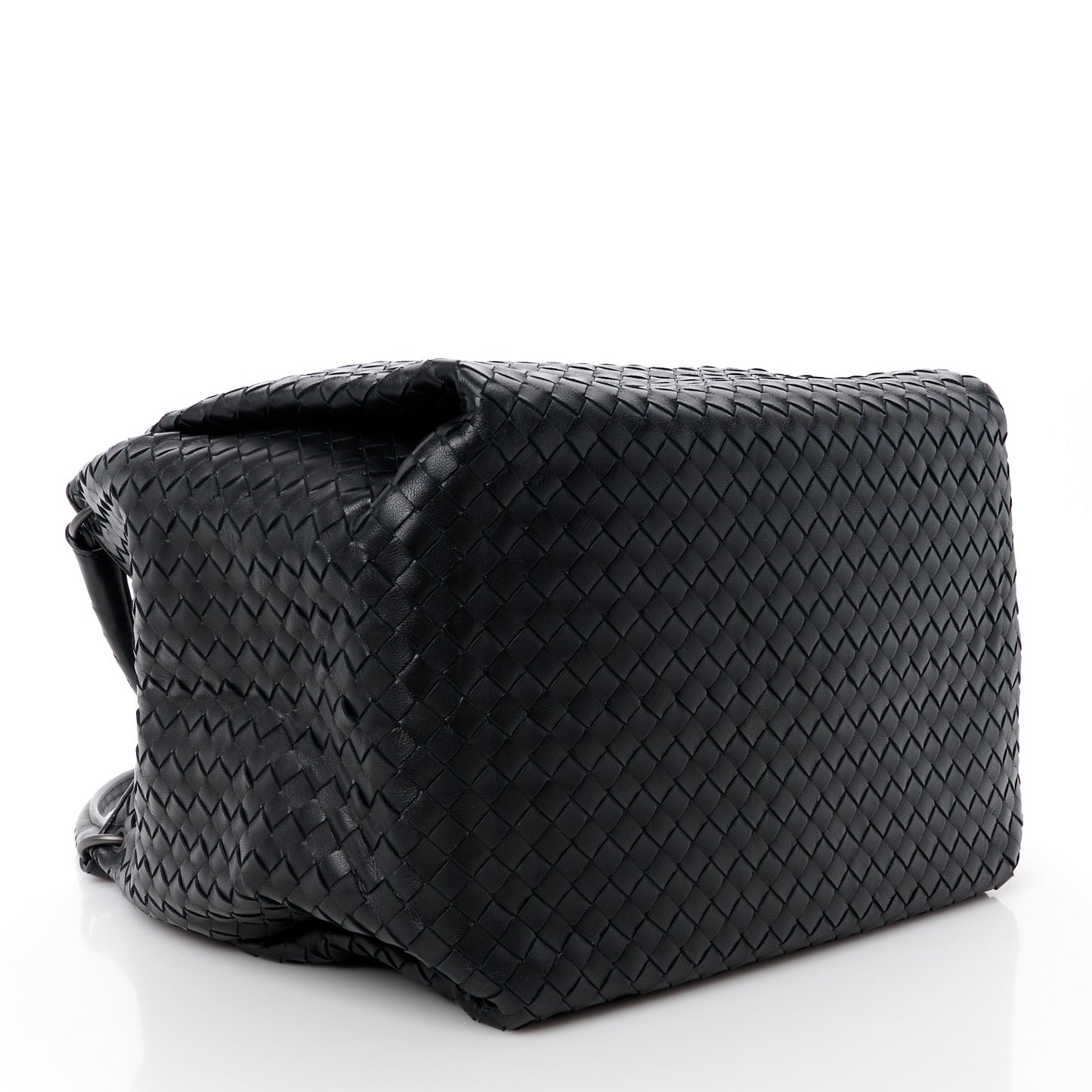 Nappa Intrecciato Parachute Bag Black