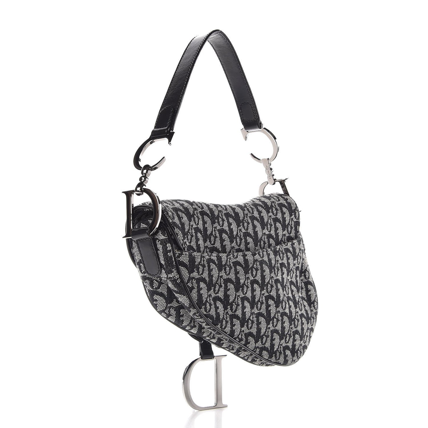 Monogram Saddle Bag Black