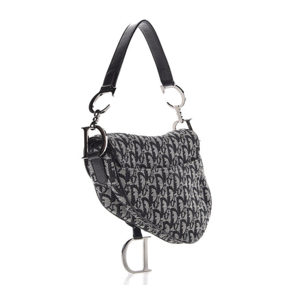 Christian Dior Monogram Saddle Bag Black 3 of 7